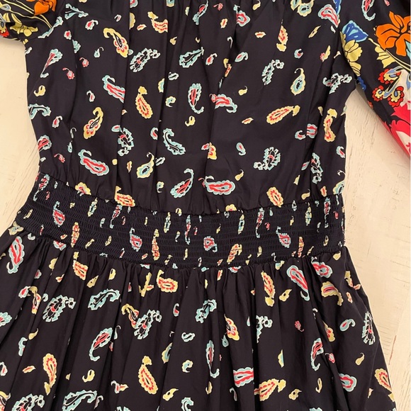 Anthropologie Women's Floral Print Chiffon Puff Sleeve Kayak Maxi Dress Size S - Picture 2 of 13